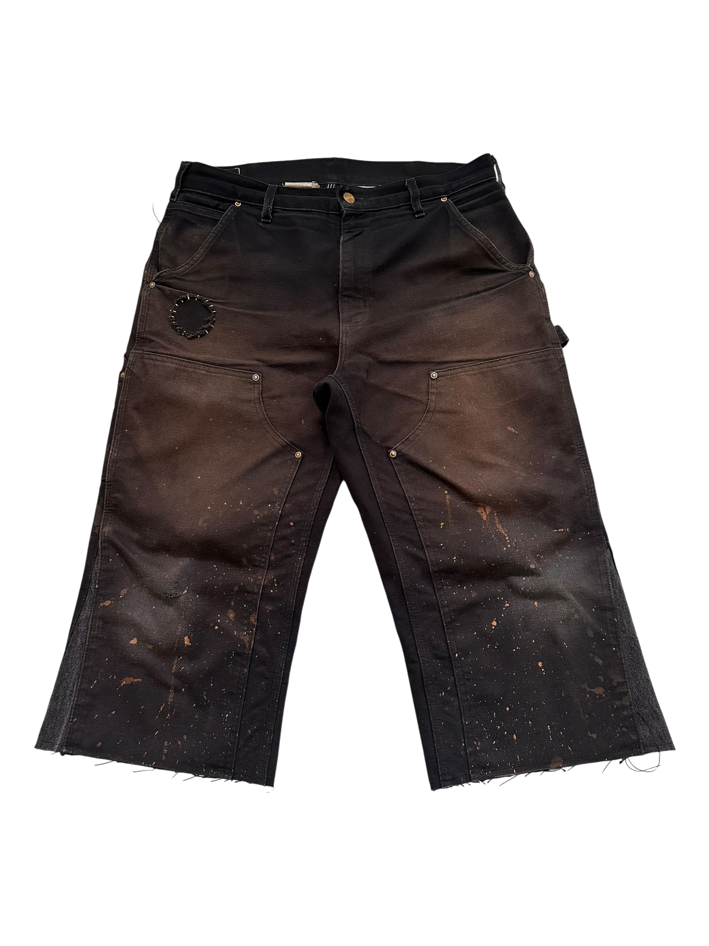 *1 of 1* Deep-Fried ¾ Length Double-Knee Shorts