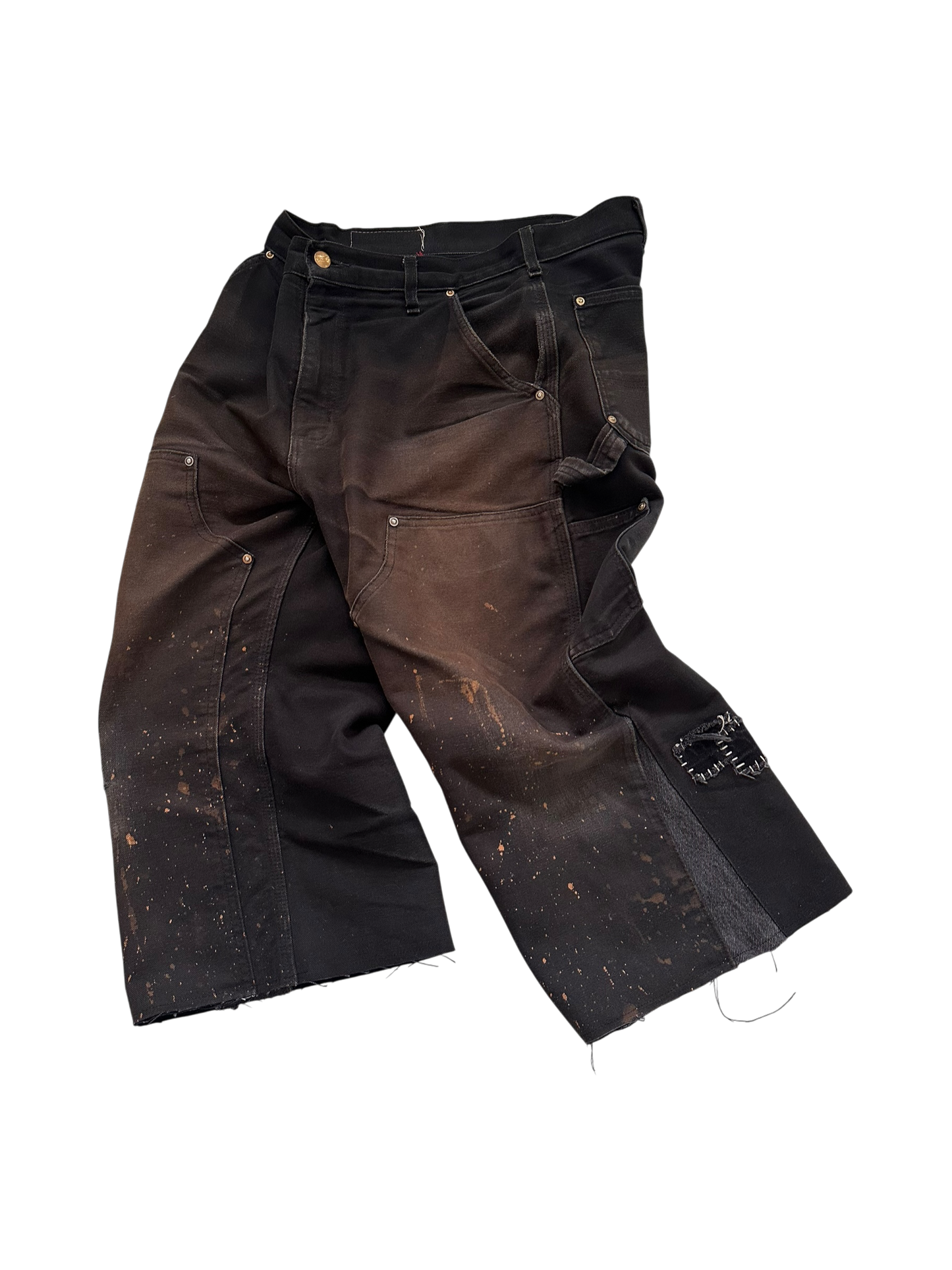 *1 of 1* Deep-Fried ¾ Length Double-Knee Shorts